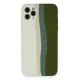 Apple iPhone 11 Pro Kılıf Ebruli Lansman Silikon - Beyaz-Yeşil
