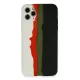 Apple iPhone 11 Pro Kılıf Ebruli Lansman Silikon - Beyaz-Siyah