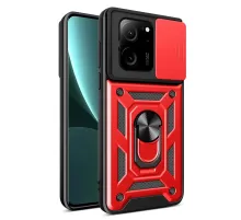 Xiaomi Mi 13T Pro Kılıf Pars Lens Yüzüklü Silikon - Kırmızı