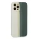 Apple iPhone 12 Pro Kılıf Ebruli Lansman Silikon - Beyaz-Gri