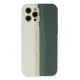 Apple iPhone 12 Pro Kılıf Ebruli Lansman Silikon - Beyaz-Gri