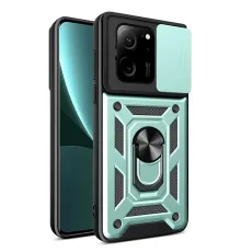 Xiaomi Mi 13T Pro Kılıf Pars Lens Yüzüklü Silikon - Yeşil