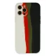 Apple iPhone 12 Pro Kılıf Ebruli Lansman Silikon - Beyaz-Siyah