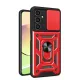 Samsung Galaxy A05 Kılıf Pars Lens Yüzüklü Silikon - Kırmızı