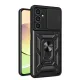 Samsung Galaxy A05S Kılıf Pars Lens Yüzüklü Silikon - Siyah