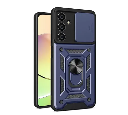Samsung Galaxy A05S Kılıf Pars Lens Yüzüklü Silikon - Lacivert
