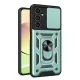 Samsung Galaxy A05S Kılıf Pars Lens Yüzüklü Silikon - Yeşil
