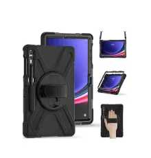 Samsung Galaxy X610 Tab S9 FE Plus 12.4 Kılıf Amazing Tablet Kapak - Siyah