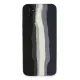 Samsung Galaxy A03S Kılıf Ebruli Lansman Silikon - Siyah-Lacivert