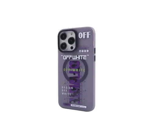 Apple iPhone 14 Pro Kılıf Apollo Magneticsafe Desenli Kapak - Apollo Mor - 3