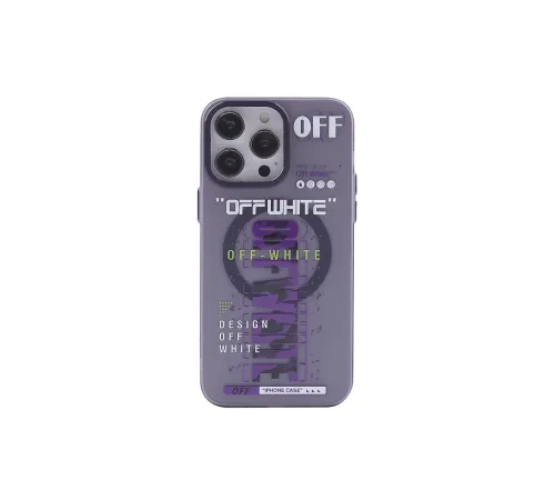 Apple iPhone 14 Pro Kılıf Apollo Magneticsafe Desenli Kapak - Apollo Mor - 3