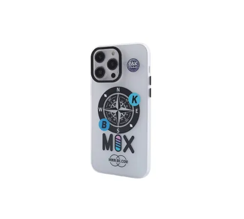 Apple iPhone 14 Pro Kılıf Apollo Magneticsafe Desenli Kapak - Apollo Şeffaf - 3