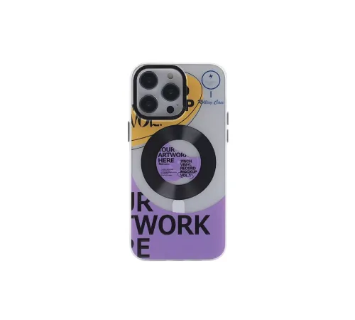 Apple iPhone 14 Pro Kılıf Apollo Magneticsafe Desenli Kapak - Apollo Şeffaf - 6