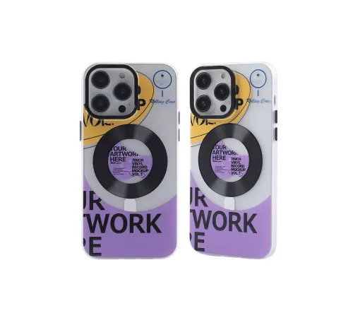 Apple iPhone 14 Pro Kılıf Apollo Magneticsafe Desenli Kapak - Apollo Şeffaf - 6