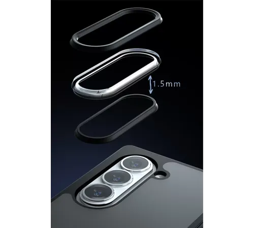Samsung Galaxy Z Fold 5 Kılıf Blur Fold Kapak - Siyah