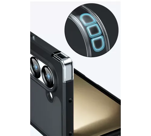 Samsung Galaxy Z Fold 5 Kılıf Blur Fold Kapak - Siyah