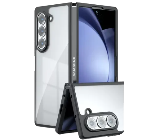 Samsung Galaxy Z Fold 5 Kılıf Blur Fold Kapak - Siyah