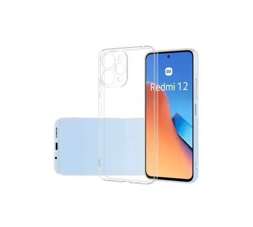 Xiaomi Redmi 12 Kılıf Lüx Şeffaf Silikon