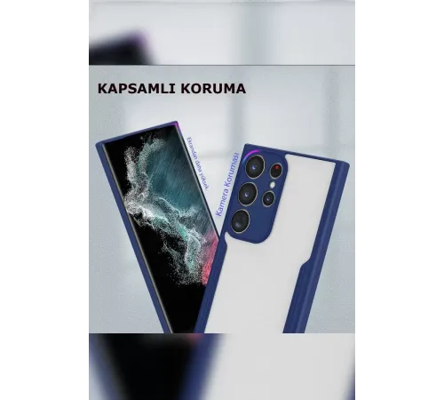 Samsung Galaxy S23 Plus Kılıf Platin Silikon - Mavi