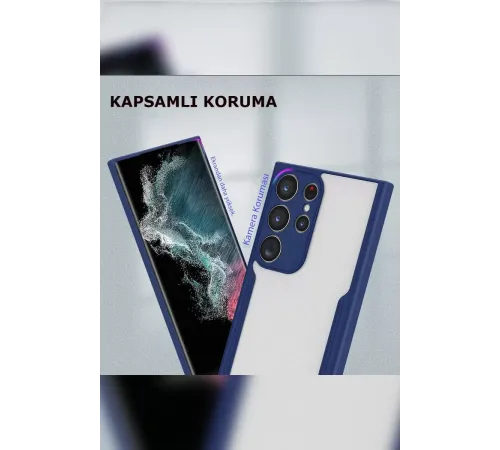 Samsung Galaxy S23 Ultra Kılıf Platin Silikon - Kırmızı