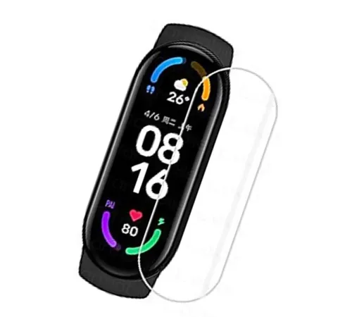 Xiaomi Mi Band 6 Polymer Nano Ekran Koruyucu - Şeffaf