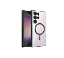 Samsung Galaxy S24 Ultra Kılıf Kross Magneticsafe Kapak - Koyu Yeşil