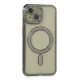 Apple iPhone 13 Kılıf Joke Simli Magneticsafe Kılıf - Gri