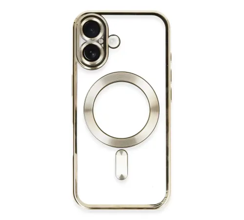 Apple iPhone 16 Kılıf Kross Magneticsafe Kapak - Gold