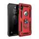 Apple iPhone XS Max Kılıf Sofya Yüzüklü Silikon Kapak - Kırmızı
