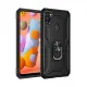 Samsung Galaxy A11 Kılıf Sofya Yüzüklü Silikon Kapak - Siyah