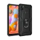 Samsung Galaxy A11 Kılıf Sofya Yüzüklü Silikon Kapak - Siyah