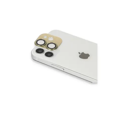 Apple iPhone 11 Pers Alüminyum Kamera Lens - Gold