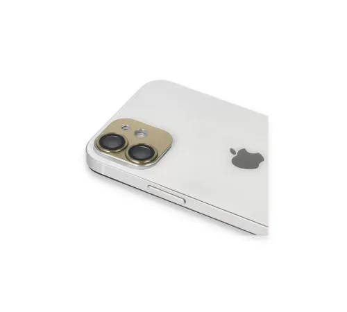 Apple iPhone 11 Pers Alüminyum Kamera Lens - Gold