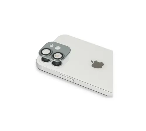 Apple iPhone 11 Pers Alüminyum Kamera Lens - Yeşil