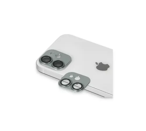 Apple iPhone 11 Pers Alüminyum Kamera Lens - Yeşil