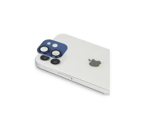 Apple iPhone 11 Pers Alüminyum Kamera Lens - Lacivert