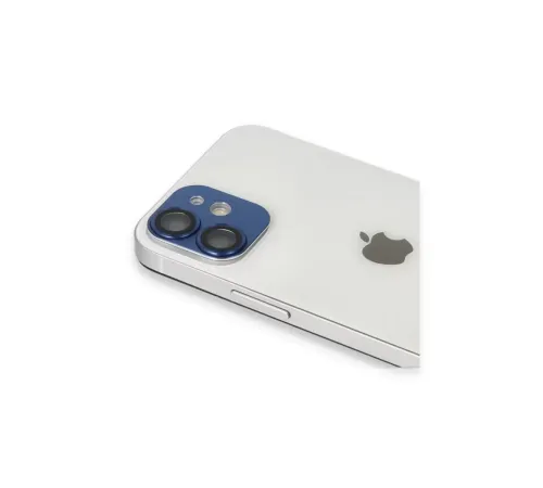 Apple iPhone 11 Pers Alüminyum Kamera Lens - Lacivert