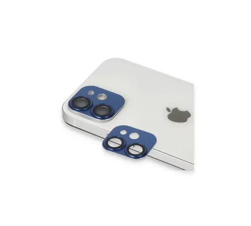 Apple iPhone 11 Pers Alüminyum Kamera Lens - Lacivert