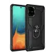 Samsung Galaxy A71 Kılıf Sofya Yüzüklü Silikon Kapak - Siyah