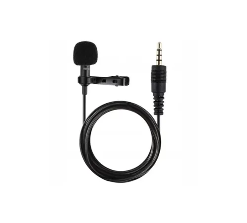 3.5mm Jak 1.5 Metre Double Mikrofon - Siyah