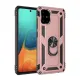 Samsung Galaxy A71 Kılıf Sofya Yüzüklü Silikon Kapak - Rose