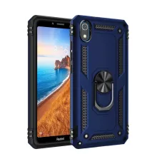 Xiaomi Redmi 7A Kılıf Sofya Yüzüklü Silikon Kapak - Lacivert