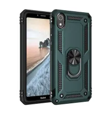 Xiaomi Redmi 7A Kılıf Sofya Yüzüklü Silikon Kapak - Yeşil