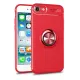 Apple iPhone 7 Kılıf Range Yüzüklü Silikon - Kırmızı