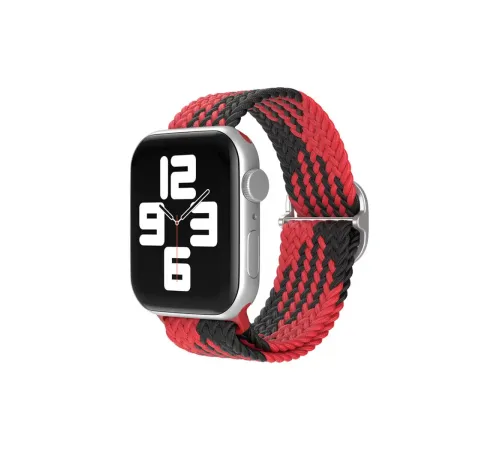 Apple Watch 38mm Star Kordon - Kırmızı-Siyah