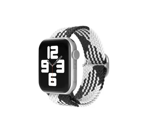 Apple Watch 38mm Star Kordon - Siyah-Beyaz