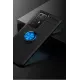 Huawei P40 Pro Kılıf Range Yüzüklü Silikon - Siyah-Mavi