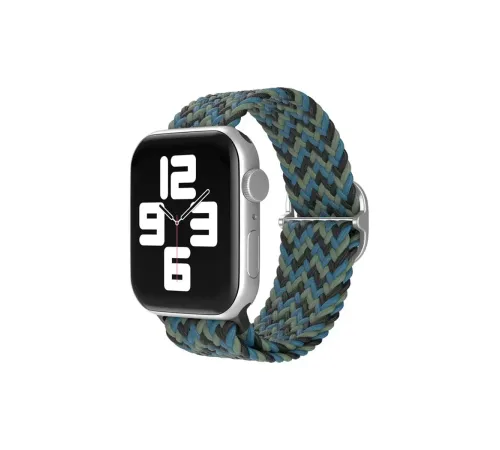 Apple Watch 38mm Star Kordon - Zigzag Mavi-Yeşil