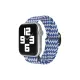 Apple Watch 38mm Star Kordon - Zigzag Beyaz-Mavi