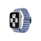 Apple Watch 38mm Star Kordon - Zigzag Beyaz-Mavi
